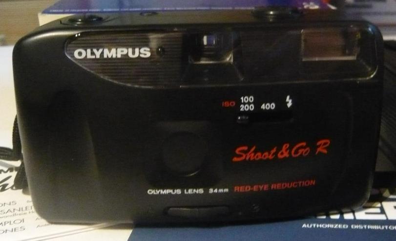 Bild 2: Olympus Shoot & Go R 34 mm roter Augen Reduktion OVP Anleitung