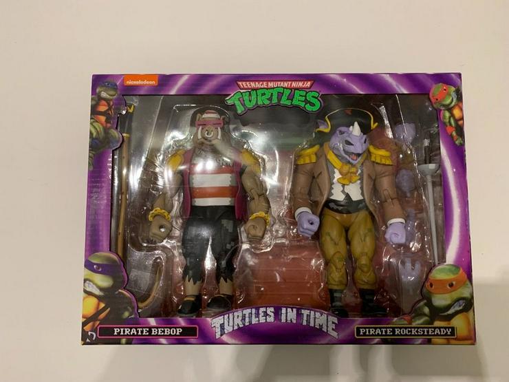 NECA TMNT Ninja Turtles Piraten Rockstady & Bebop (2er-PACK)