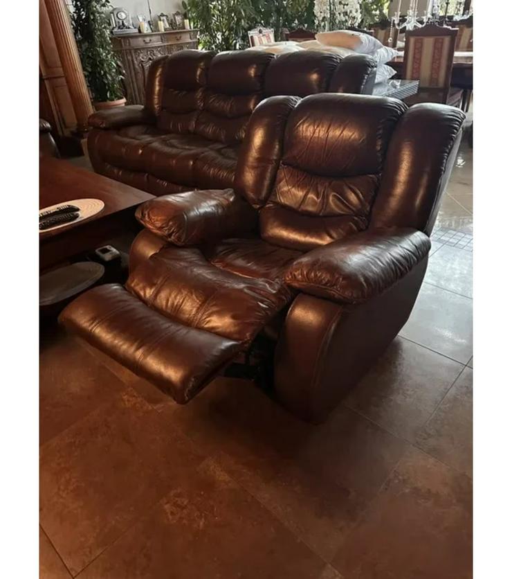 Bild 2: Couchgarnitur mit Relaxfunktion 311 leder