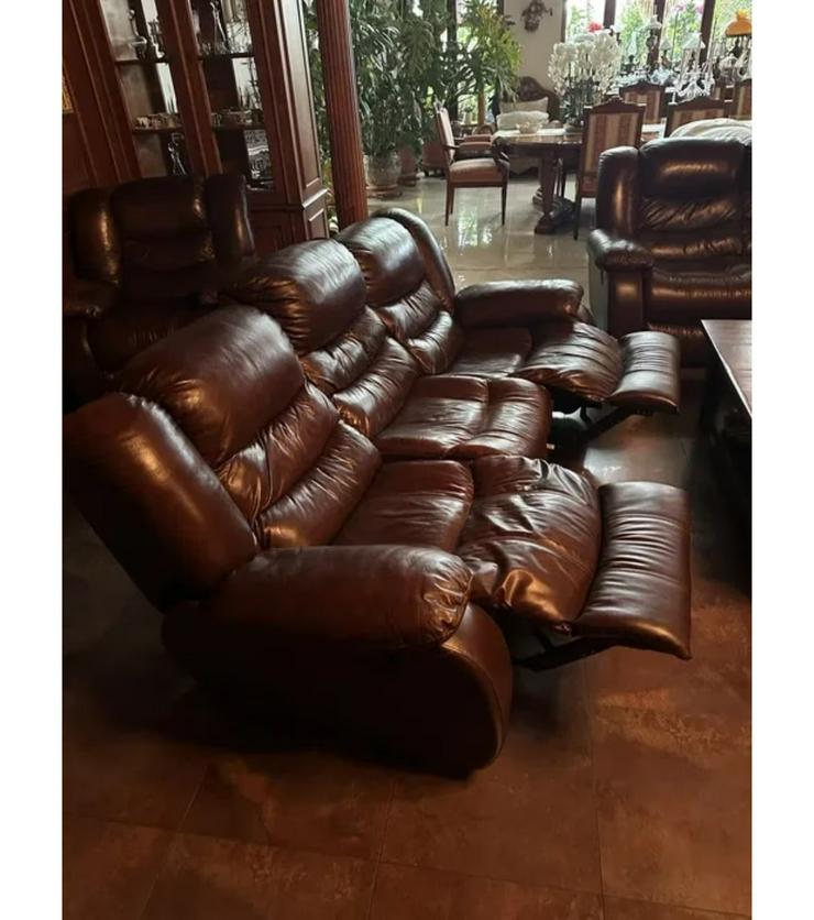 Couchgarnitur mit Relaxfunktion 311 leder