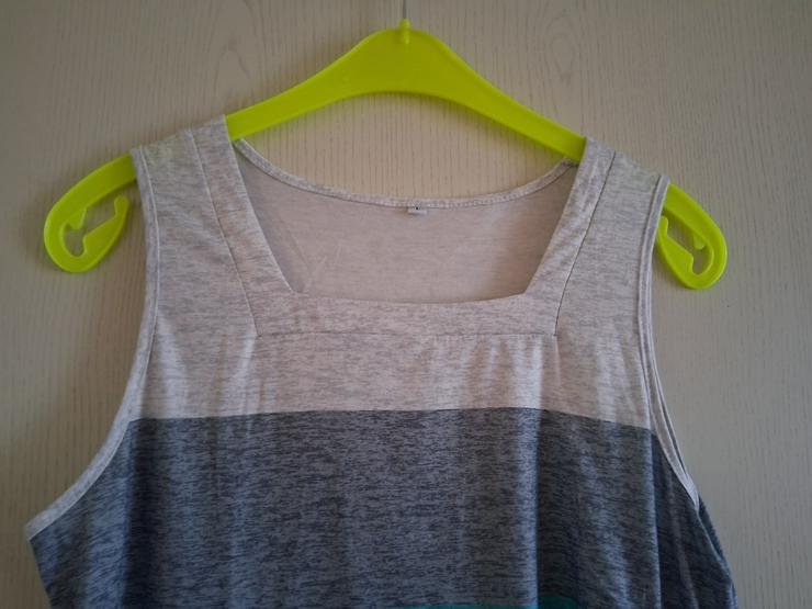 Bild 3: Stylisches Damen Tank Top L – Melierte Farben & Seitliche Knöpfe – Top Zustand!