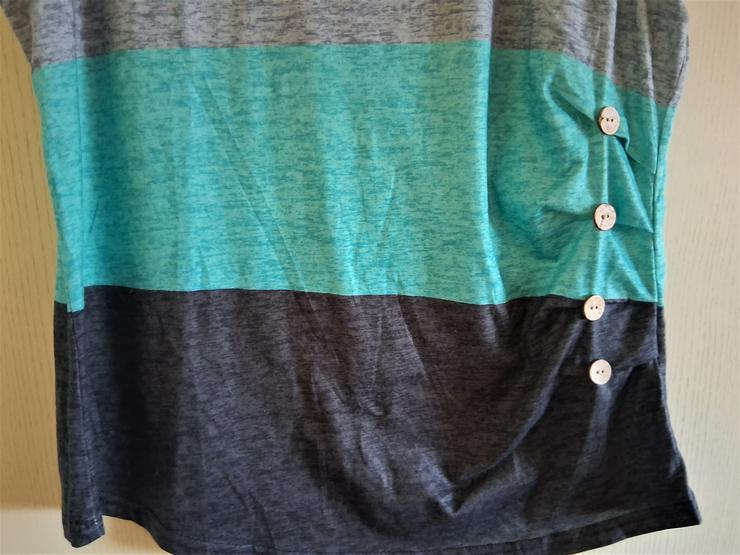 Bild 4: Stylisches Damen Tank Top L – Melierte Farben & Seitliche Knöpfe – Top Zustand!