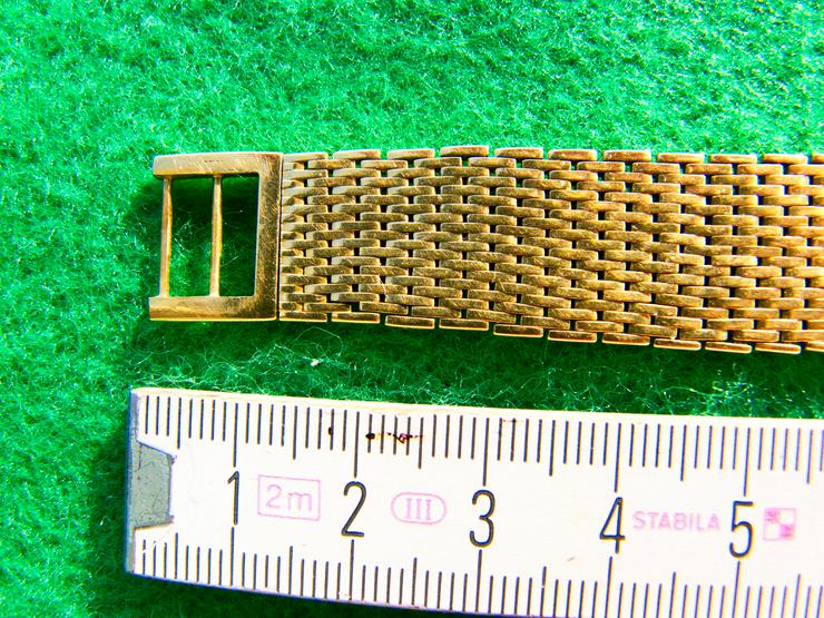 Bild 9: von Privat: 750er Goldarmband + Goldplatte 18 Karat, 74,1 Gramm, grav. SPEKULATION = 