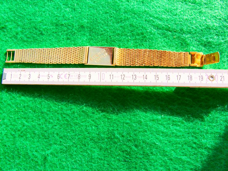 Bild 5: von Privat: 750er Goldarmband + Goldplatte 18 Karat, 74,1 Gramm, grav. SPEKULATION = 