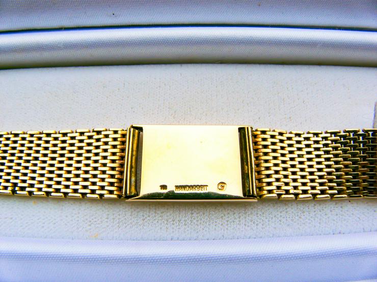 Bild 11: von Privat: 750er Goldarmband + Goldplatte 18 Karat, 74,1 Gramm, grav. SPEKULATION = 