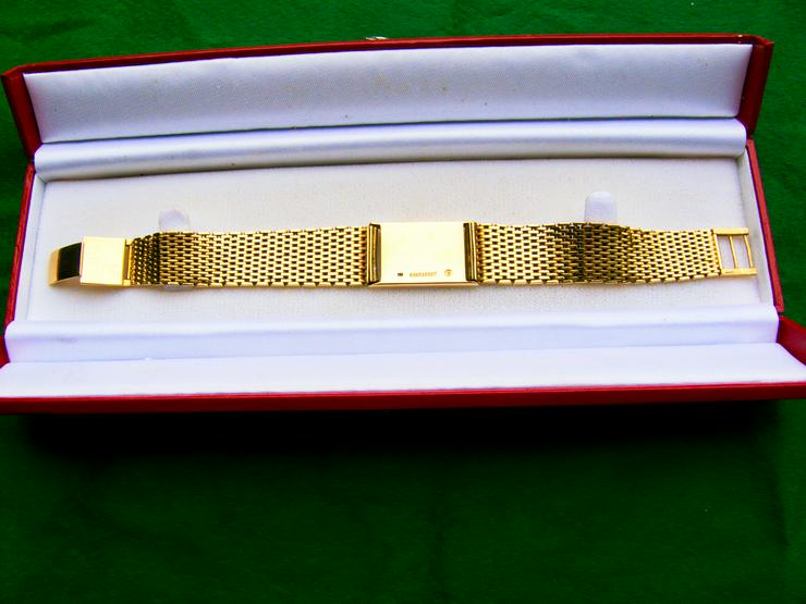 Bild 4: von Privat: 750er Goldarmband + Goldplatte 18 Karat, 74,1 Gramm, grav. SPEKULATION = 