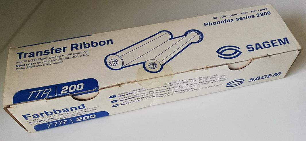TTR200,200 ORIGINAL Druckfolie Sagem Phonefax 2800 2840, ca. 140 Seiten, Inklusive Zahnräder und Spezialchip