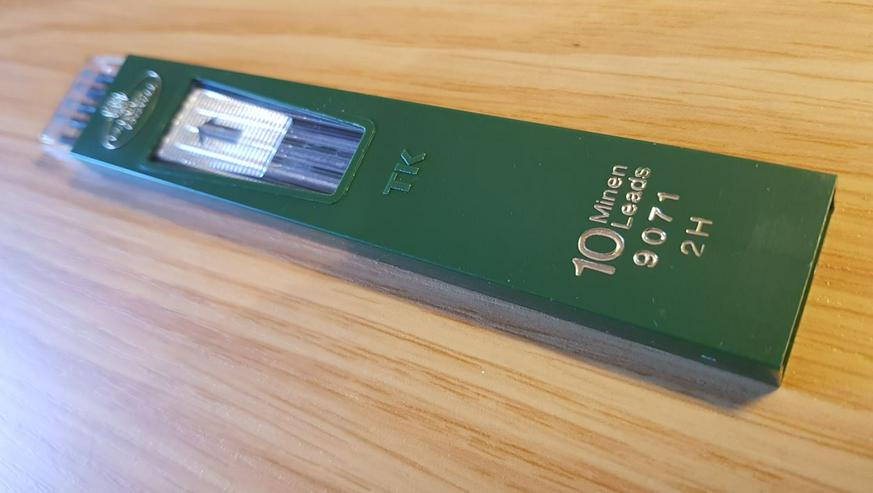 Bild 16: Minenbleistifte: A.W. Faber Castell 1TK 9555 B + 1TK-fine 9705 + 1pentel japan (je30€)