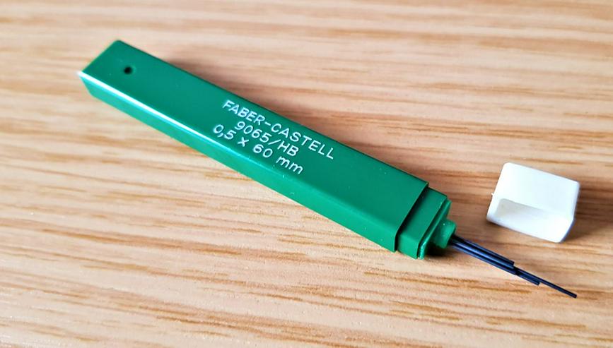 Bild 15: Minenbleistifte: A.W. Faber Castell 1TK 9555 B + 1TK-fine 9705 + 1pentel japan (je30€)