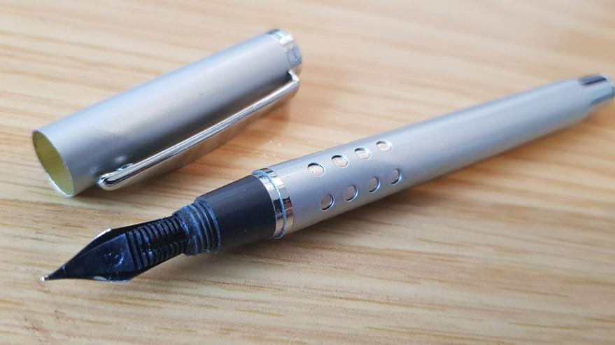 Bild 17: Schreibset iridium point Kugelschreiber Füller Minenbleistift im Etui (OVP, Neu)