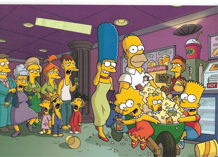 Hochglanzbild auf Fotopapier  "Laminiert" Die Simpsons - Weitere - Bild 1