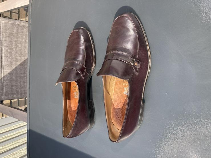 Bild 2: elegante Herrenschuhe "Bally" mit Ledersohle (Slipper, Salonschuhe)