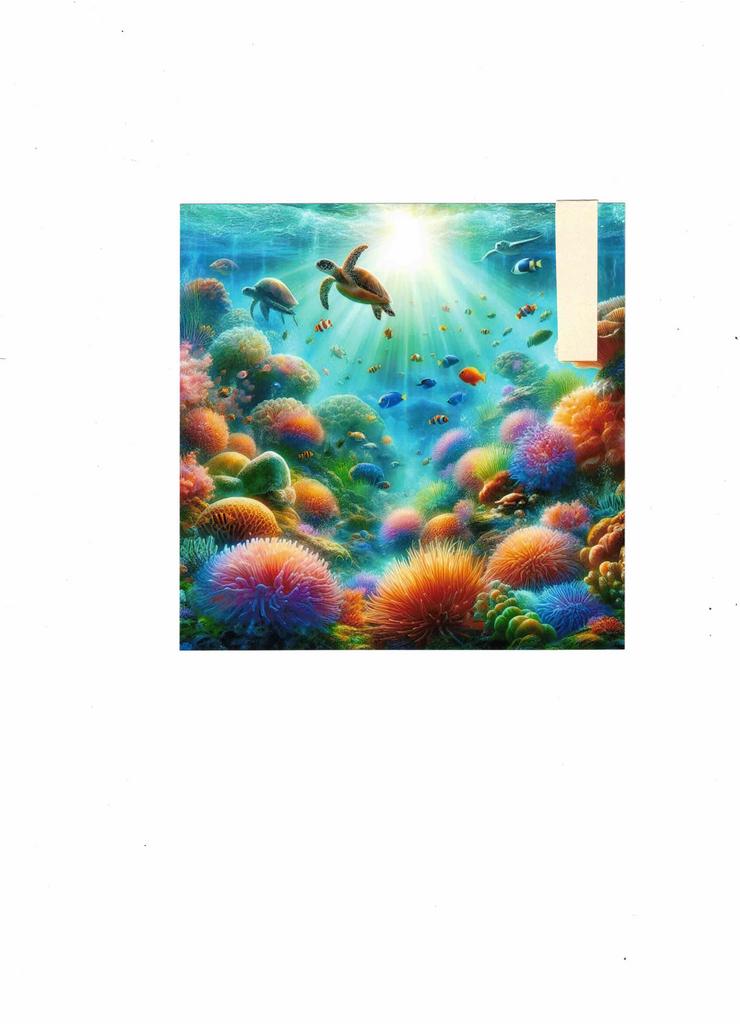 Hochglanzbild auf Fotopapier "LEBEN IM WASSER"