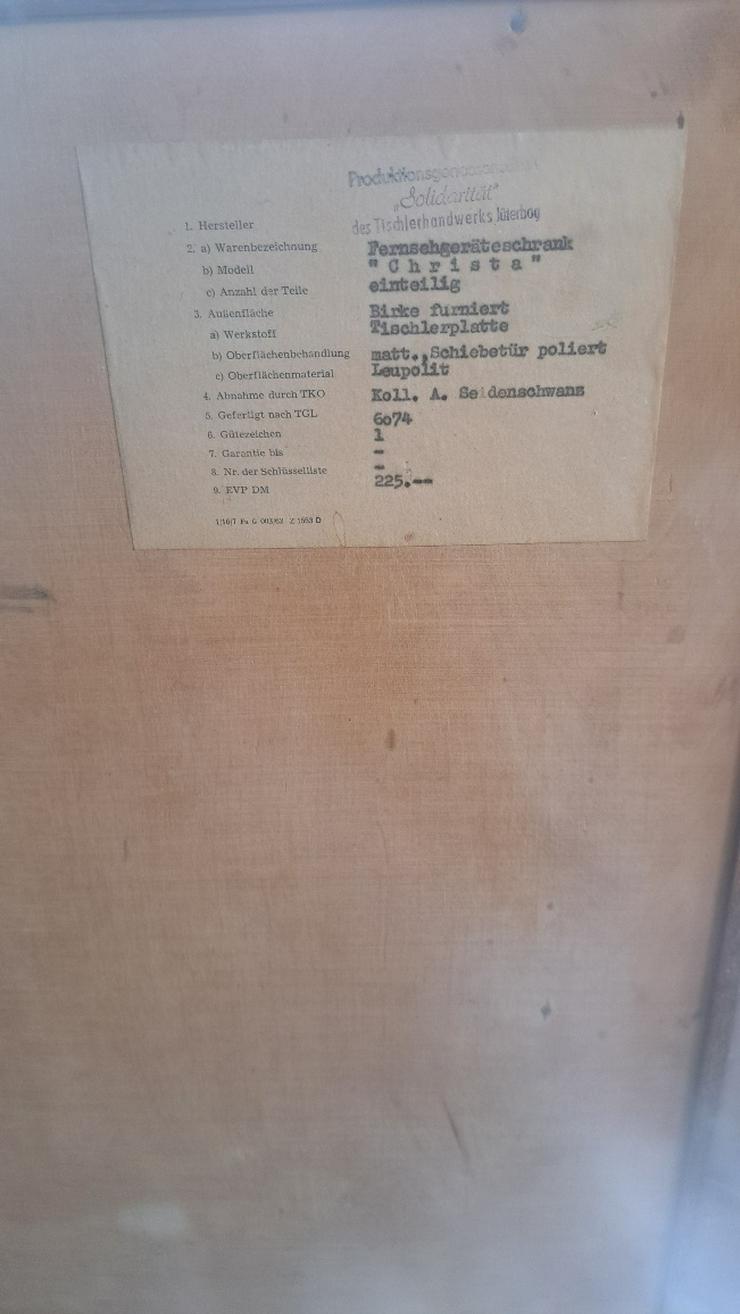 Bild 6: +++RAR+++ antike Hausbar 50 er Jahre Sideboard mit Glas- und Holzschiebetür