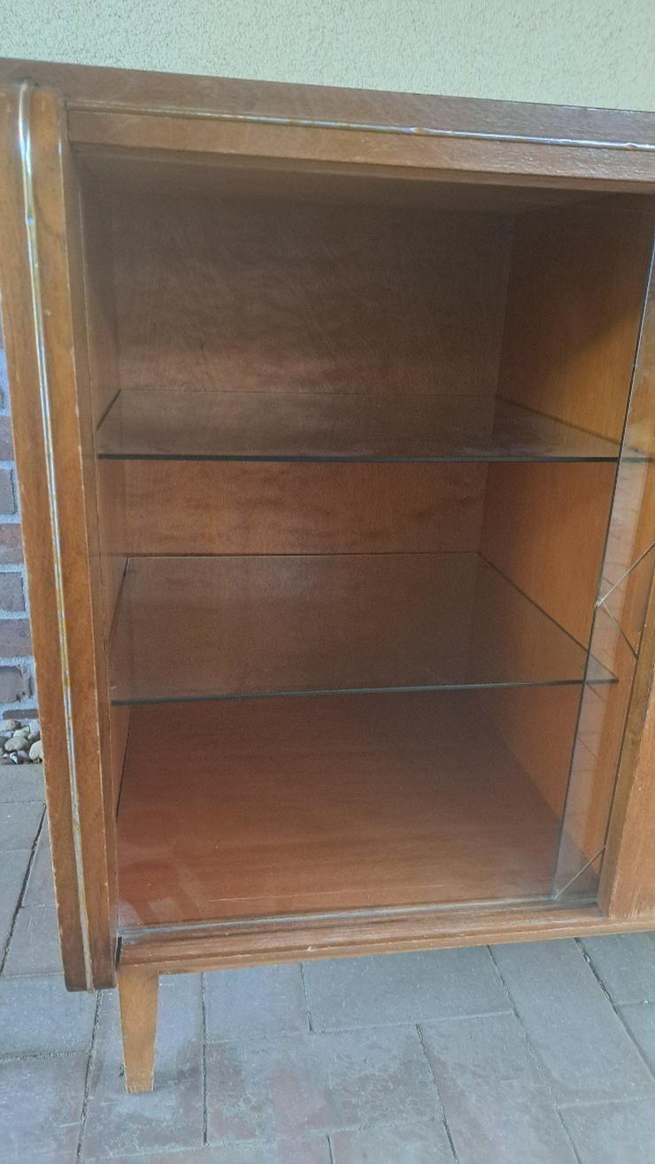 Bild 5: +++RAR+++ antike Hausbar 50 er Jahre Sideboard mit Glas- und Holzschiebetür