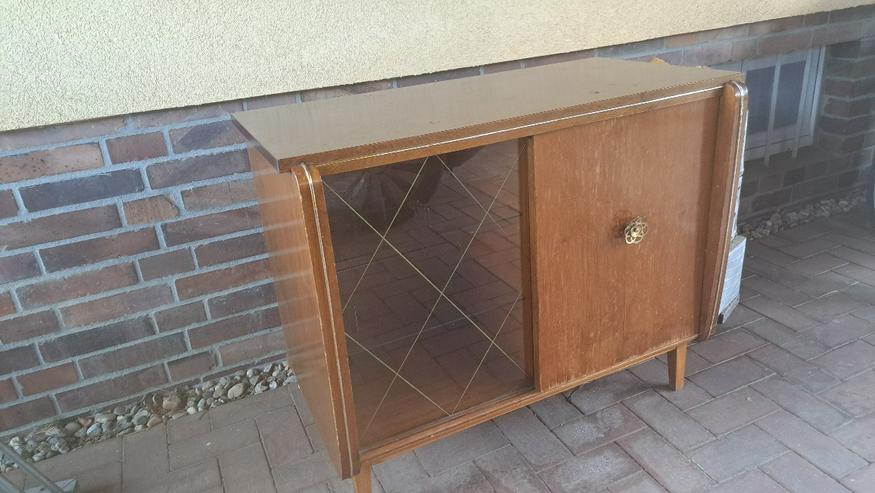 Bild 11: +++RAR+++ antike Hausbar 50 er Jahre Sideboard mit Glas- und Holzschiebetür