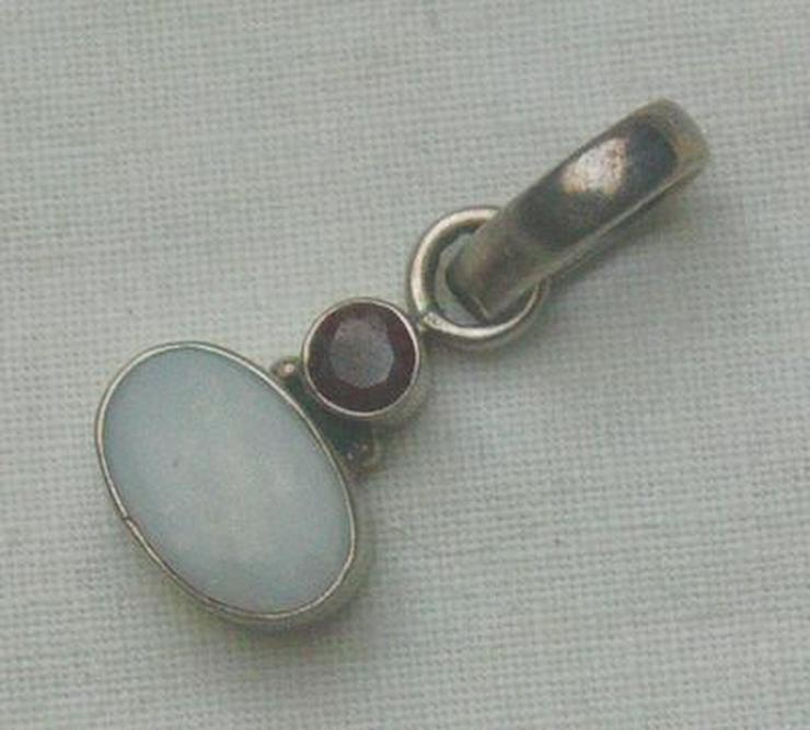 Bild 5: Edelsteinanhänger, 925 Silber mit gefassten Opal und Granat