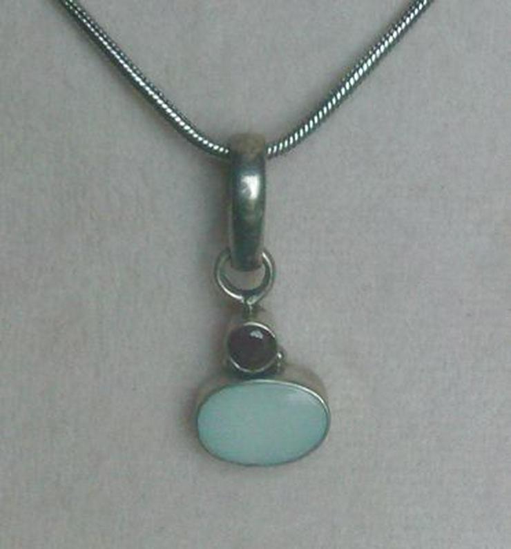 Bild 6: Edelsteinanhänger, 925 Silber mit gefassten Opal und Granat
