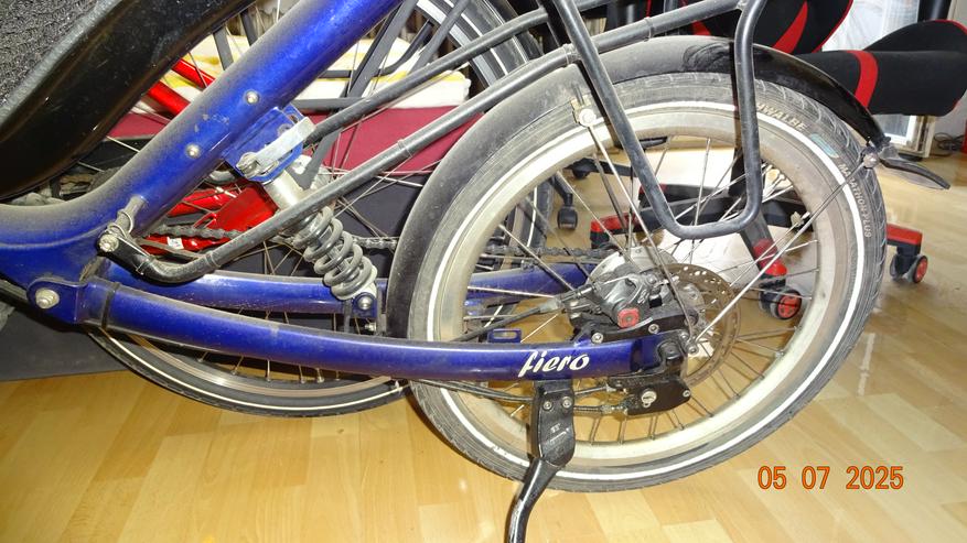 Bild 3: Liegefahrrad mit Rohloff Schaltung