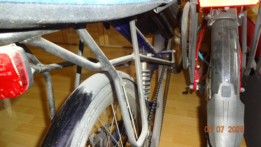 Bild 5: Liegefahrrad mit Rohloff Schaltung