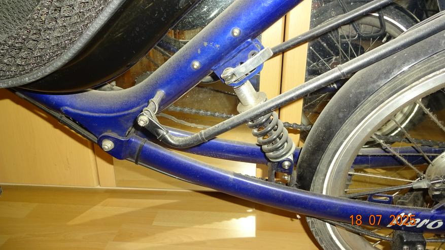 Bild 12: Liegefahrrad mit Rohloff Schaltung