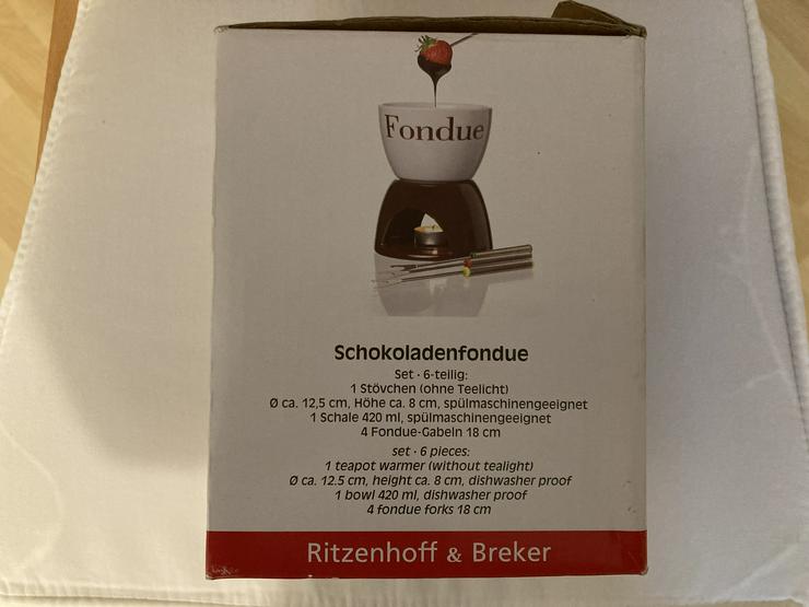 Bild 2: NEU Keramik Schokoladenfondue v. Ritzenhoff & Breker