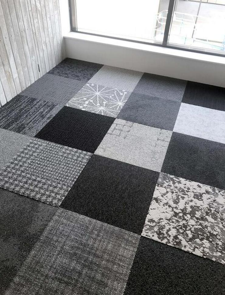 Bild 6: Dekorative Teppichfliesenmischungen in Grau, Braun, Beige, Farbe