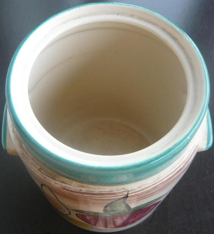 Bild 3: Großer Rumtopf mit Deckel 5 L aus Keramik sehr gut auch für Deko