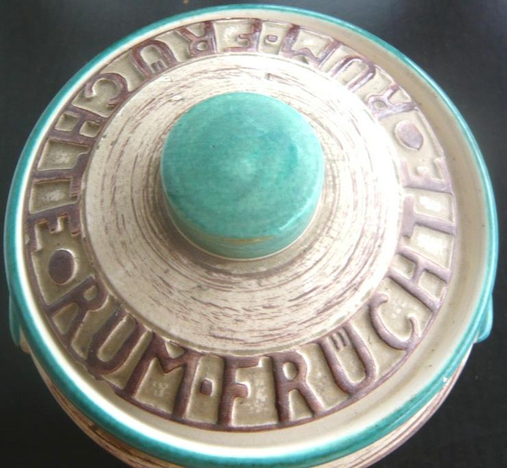 Bild 2: Großer Rumtopf mit Deckel 5 L aus Keramik sehr gut auch für Deko