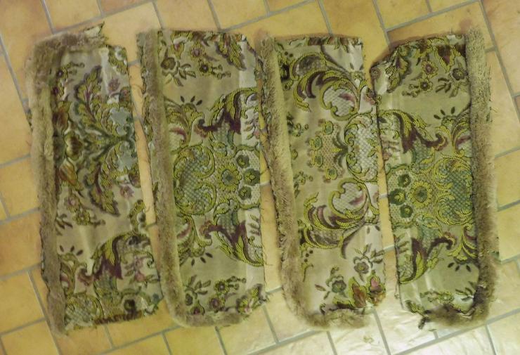 Bild 4: Diverse gebrauchte Velour Polsterbezugstücke