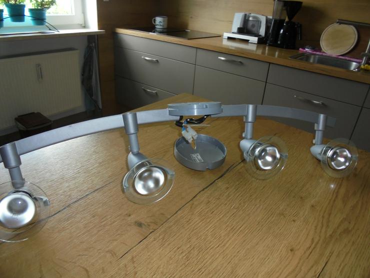 Bild 9: Deckenlampe- Leuchte 4 er Spot verstellbar silber-grau inkl. Leuchtmittel Küche Flur