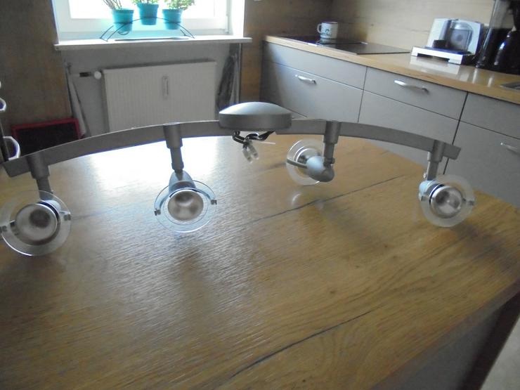 Deckenlampe- Leuchte 4 er Spot verstellbar silber-grau inkl. Leuchtmittel Küche Flur