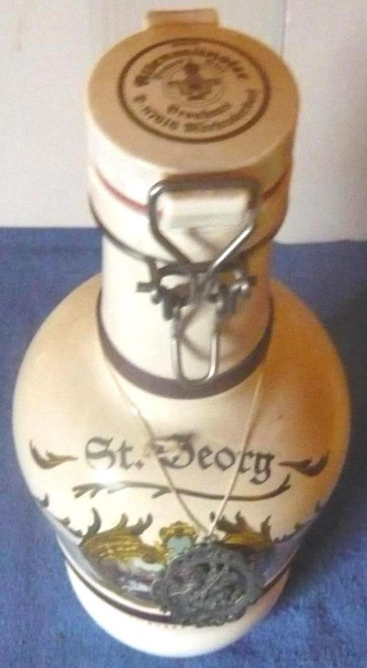 Bild 3: Flasche Krug 2 L "Die Schutzheiligen" St. Georg leer Sammler Deko