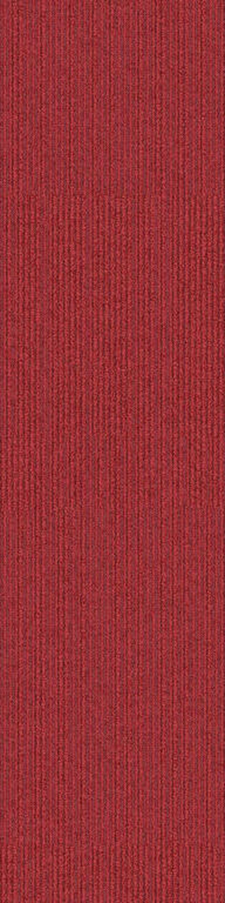 Rote Interface Teppichfliesen 25x100cm sofort verfügbar
