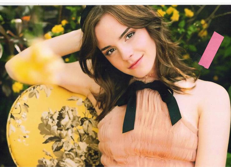 Hochglanzbild auf Fotopapier - Laminiert " EMMA WATSON"