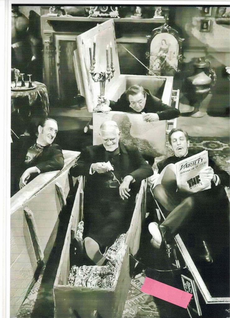 Hochglanzbild auf Fotopapier - Laminiert "Große Schauspieler des Horrors"