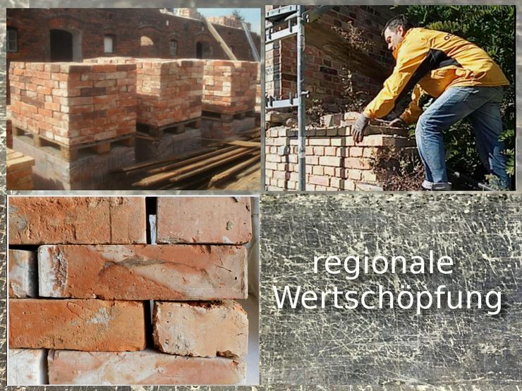 Bild 6: klassisch rote Backsteine uralte Ziegel Klinker Gala Bau Garten Gestaltung Landhaus used look shabby chick