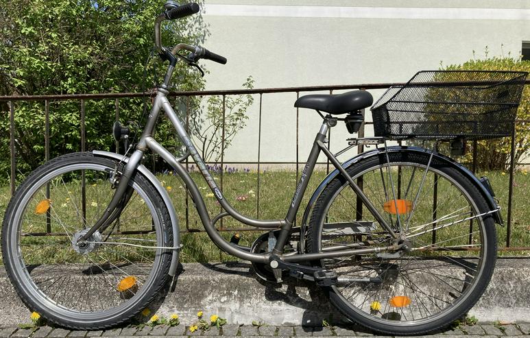 Bild 5: Stadtfahrrad Bavaria Line Lizzard für Damen, 26 Zoll, Nabenschaltung, Nabendynamo, Korb, Beleuchtung