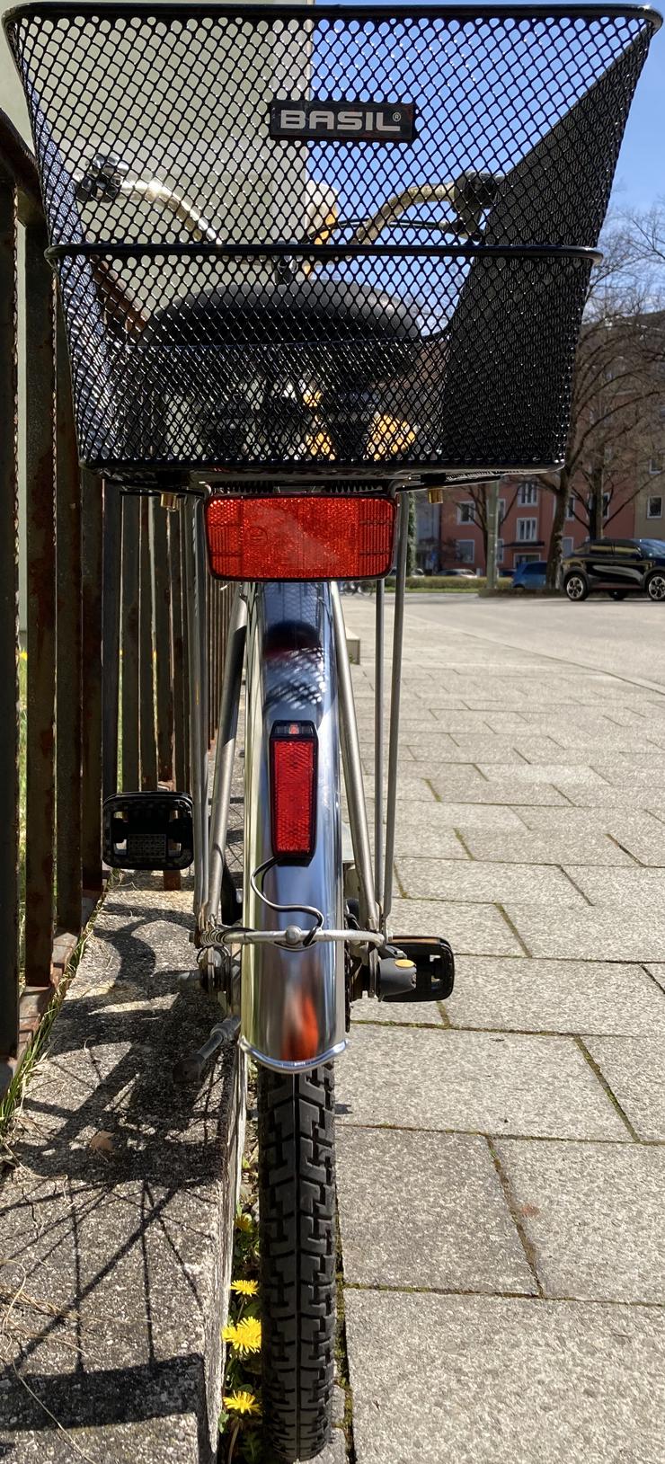 Bild 7: Stadtfahrrad Bavaria Line Lizzard für Damen, 26 Zoll, Nabenschaltung, Nabendynamo, Korb, Beleuchtung