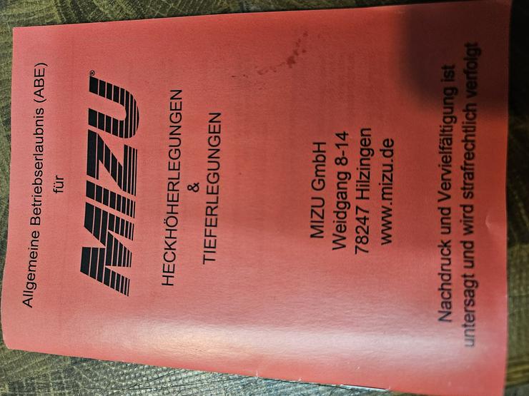 Bild 2: Verk. Tieferlegungssatz f. verschiedene Suzuki GSX Modelle mit ABE