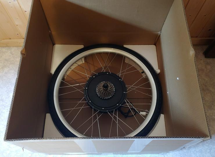 Umbau-Kit Fahrrad auf eBike Hinterrad 26 Zoll Komplett mit Akku