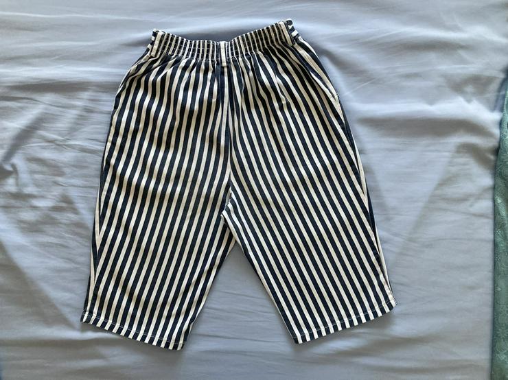 Bild 6: NEU Bermuda Hose Gr. 140 blau-weiss gestreift