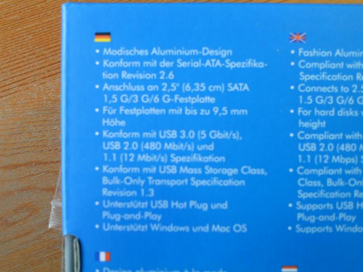 Bild 3: Externes HDD Gehäuse 2,5" USB 3.0 - Neuwertig