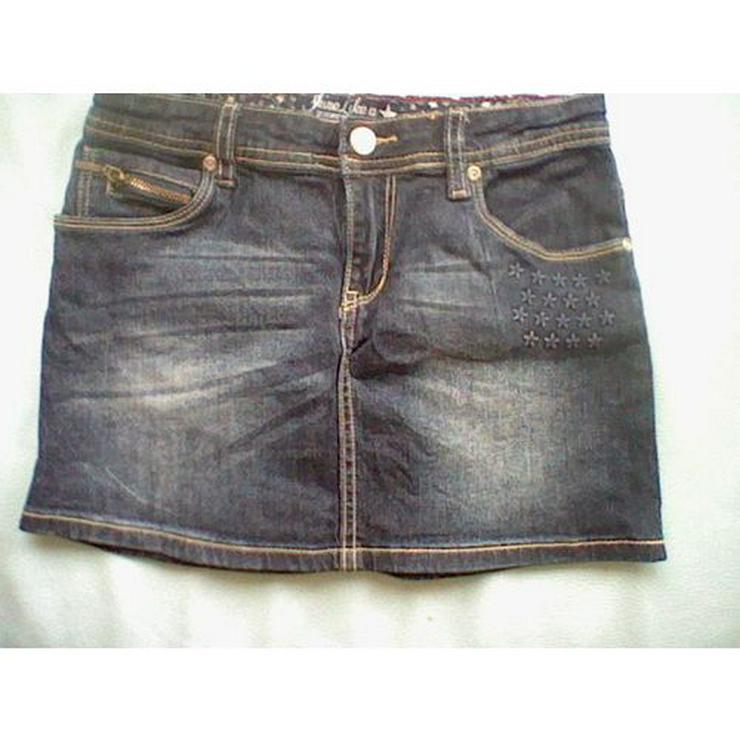 Mädchen Jeansrock Gr. 140, Dunkelblau