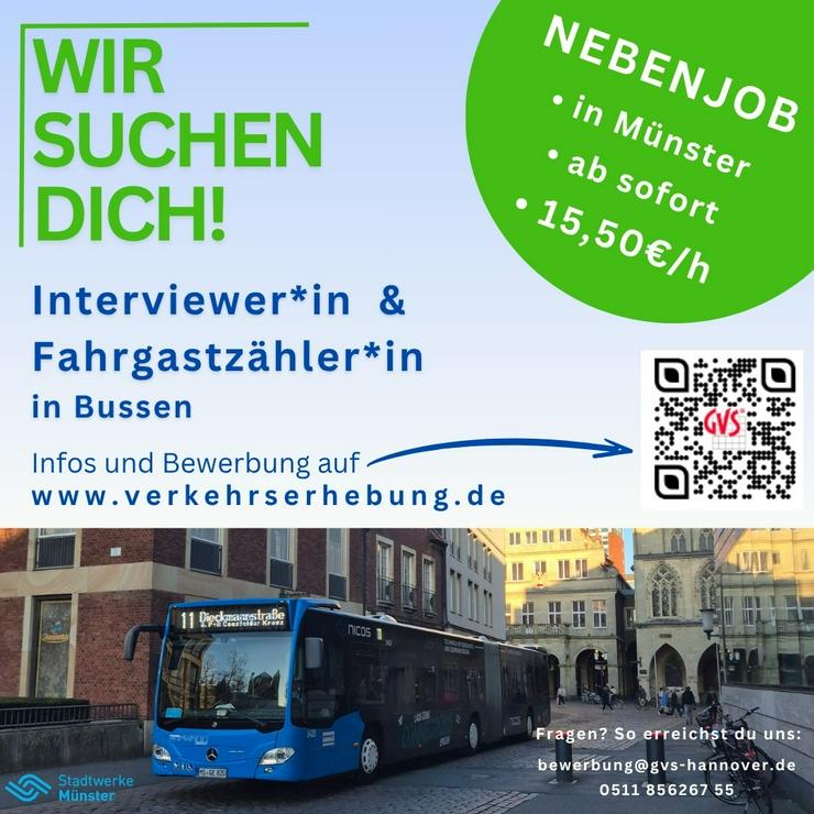 Fahrgastbefragung in Münster – ideal für Studierende & Flexjobber
