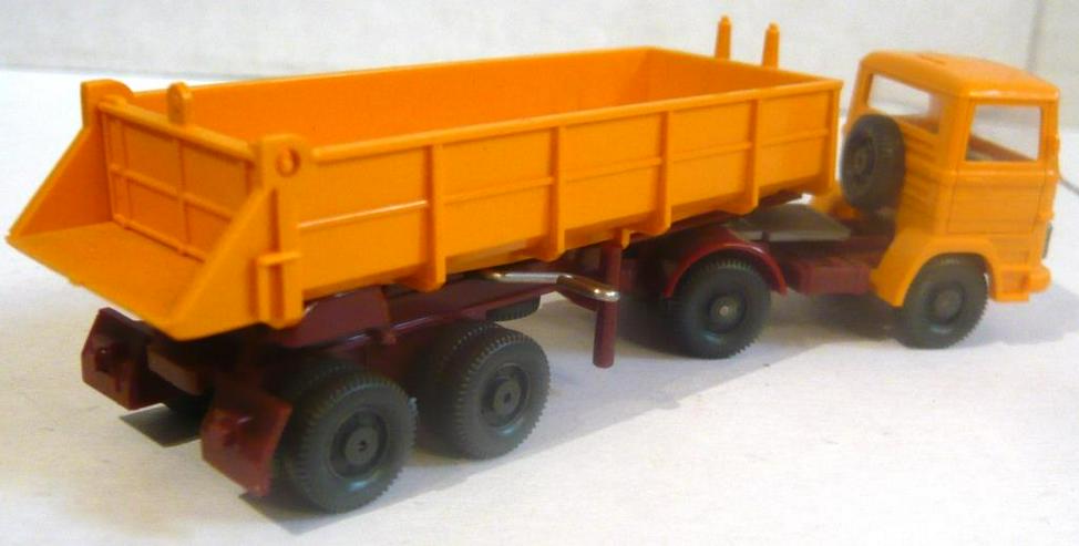 Bild 3: Wiking alt 1:87 MB 1317 Sattelkipper Auflieger orange