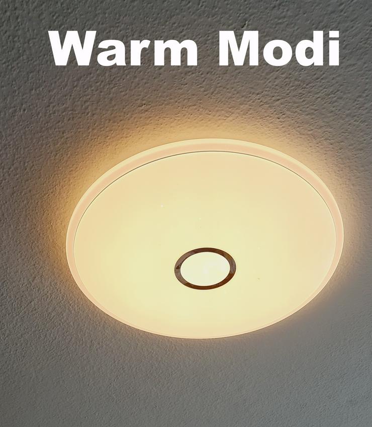 Bild 6: GLOBO LED-Deckenleuchte 70 Ø Kalt-Weiß 8-Lichtfarben Modi Funk EIN/AUS dimmbar!