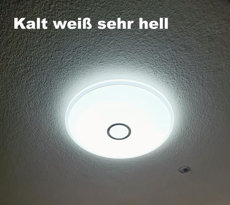 Bild 3: GLOBO LED-Deckenleuchte 70 Ø Kalt-Weiß 8-Lichtfarben Modi Funk EIN/AUS dimmbar!