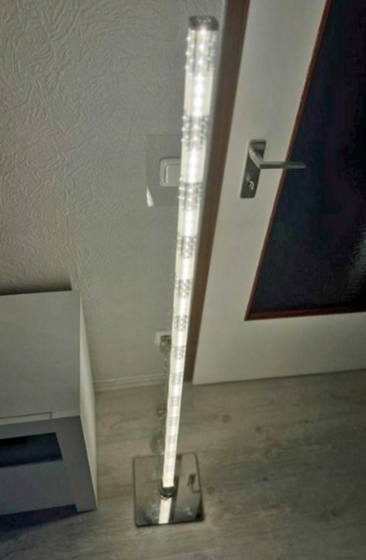 Bild 6: DESIGN LED Stand- Stehleuchte Chrome Edelstahl 22xcm 3xcm 142 cm warm weiß modern top Zustand!