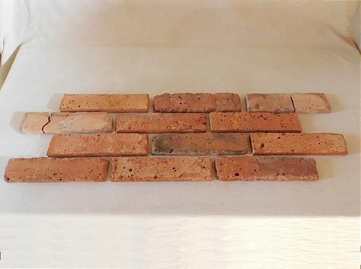 Bild 2: Antik Riemchen Alte Mauer Ziegel Klinker Wand orig shabby used